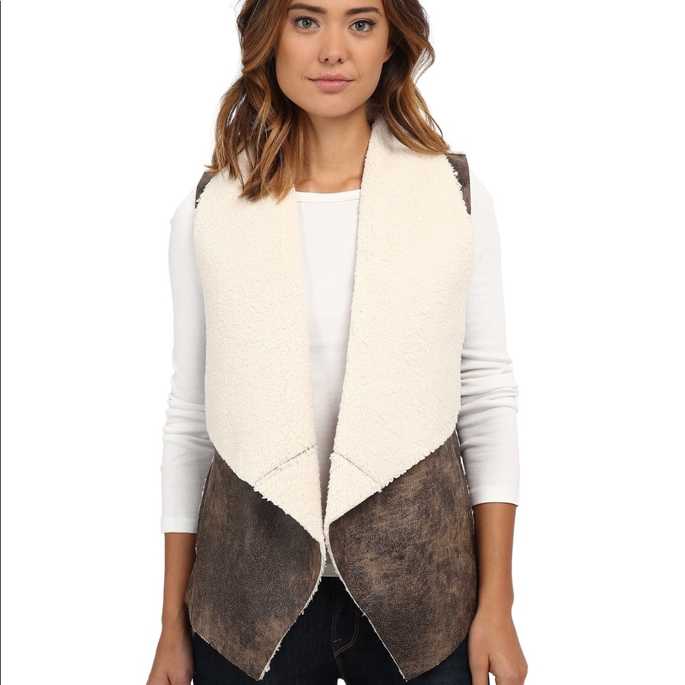 Jack by BB Dakota Shearling Faux Suede Vest